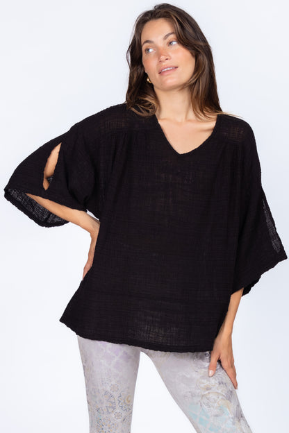 Cross Hatch Kimono Tunic