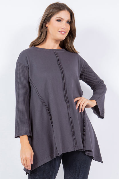 Waffle Knit Terry Tunic