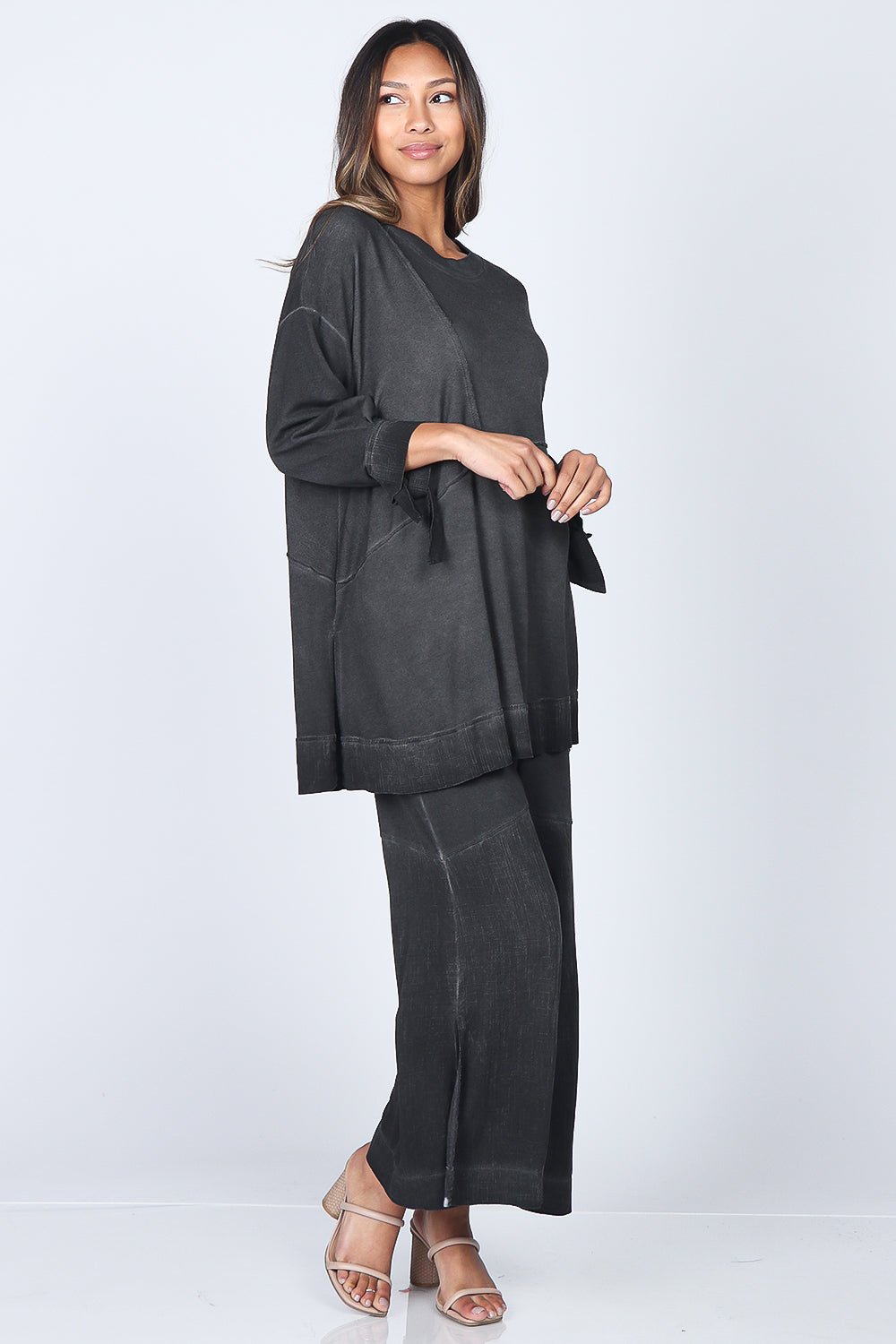 Asymmetrical Baby French Terry Tunic