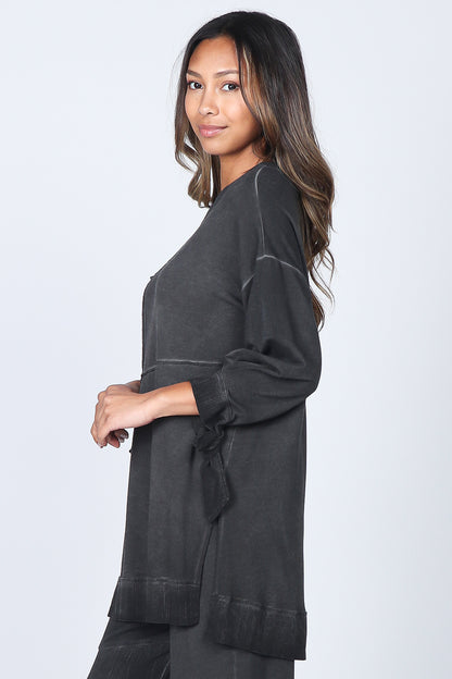 Asymmetrical Baby French Terry Tunic