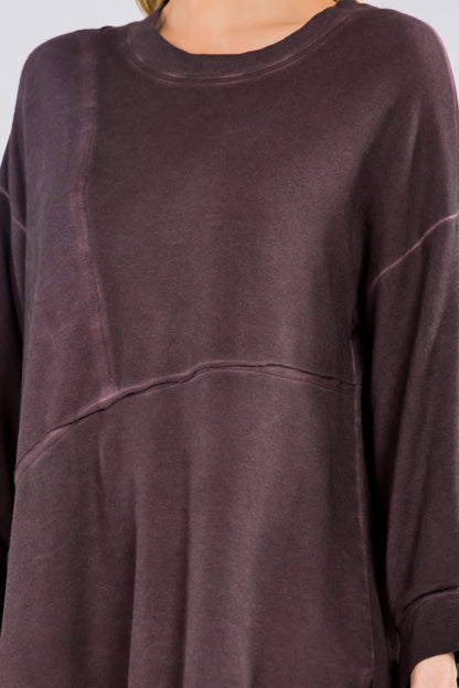 Asymmetrical Baby French Terry Tunic