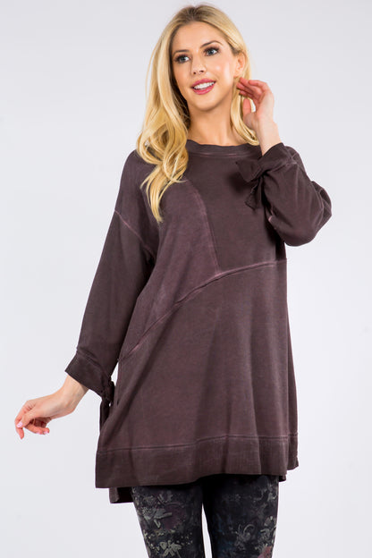Asymmetrical Baby French Terry Tunic