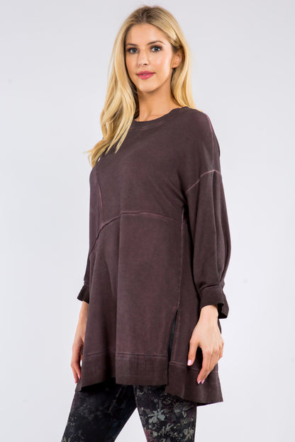 Asymmetrical Baby French Terry Tunic