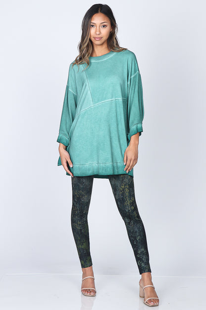 Asymmetrical Baby French Terry Tunic