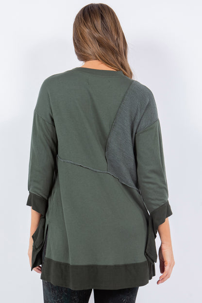 Asymmetrical Baby French Terry Tunic