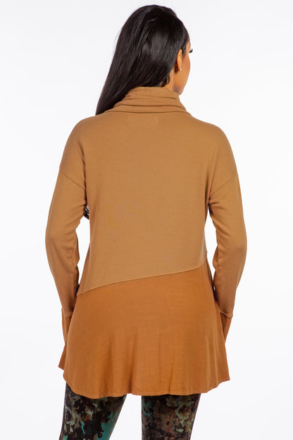 Cowl Neck Split Tunic