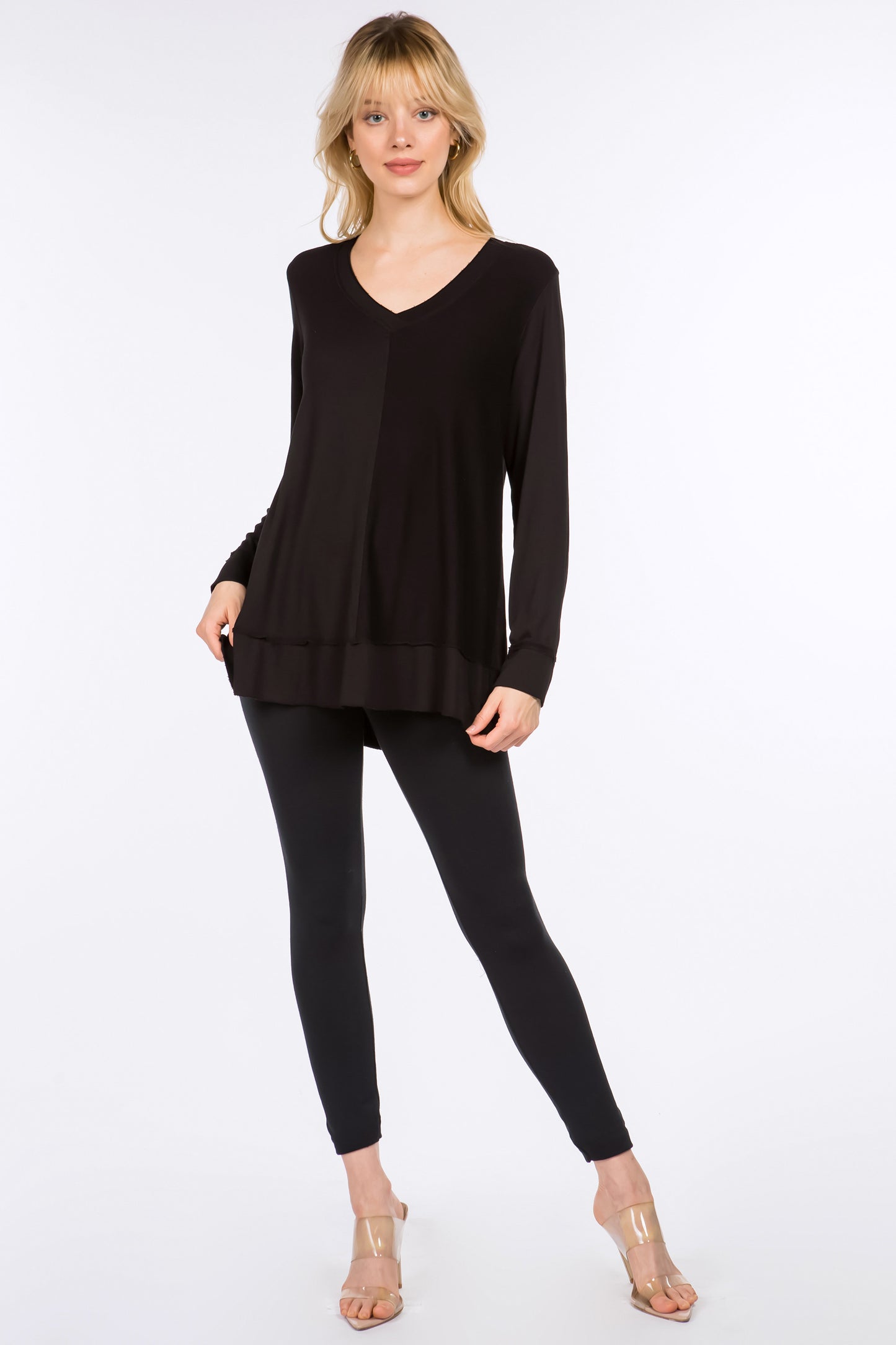 Long Sleeves V-Neck Pullover