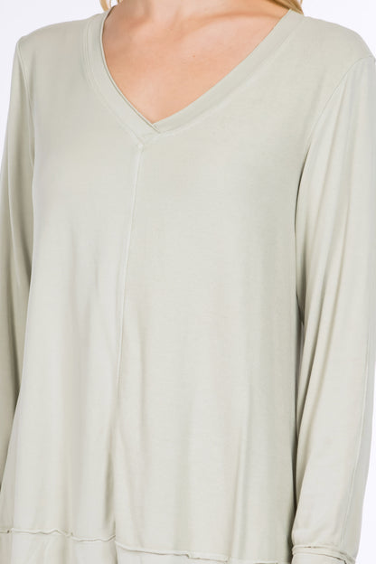 Long Sleeves V-Neck Pullover