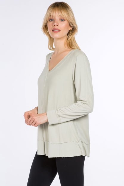 Long Sleeves V-Neck Pullover