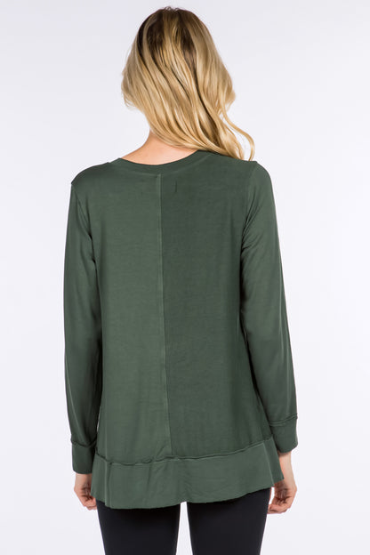 Long Sleeves V-Neck Pullover