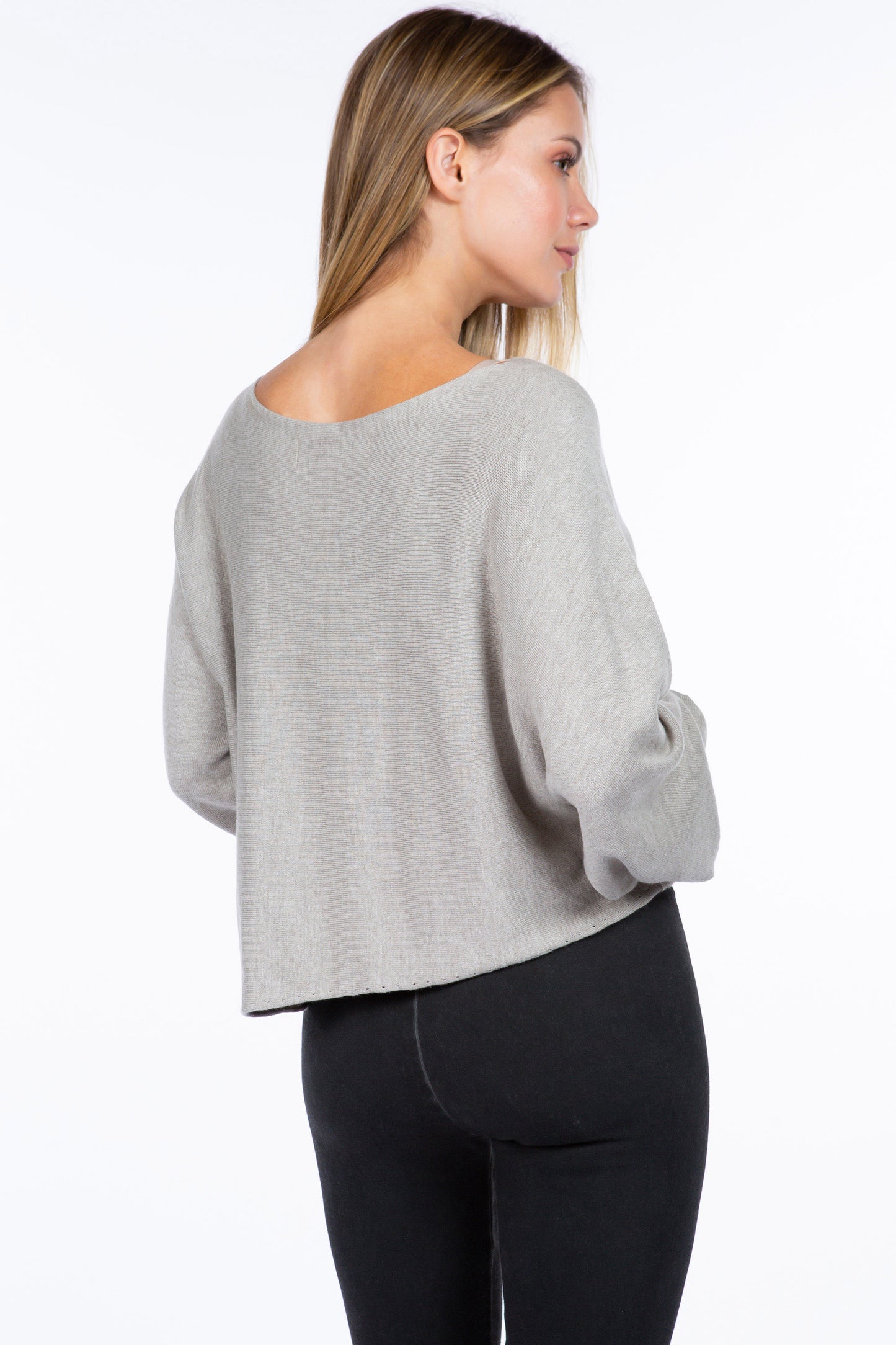 Sustainable Asymmetrical Crop Top Sweater