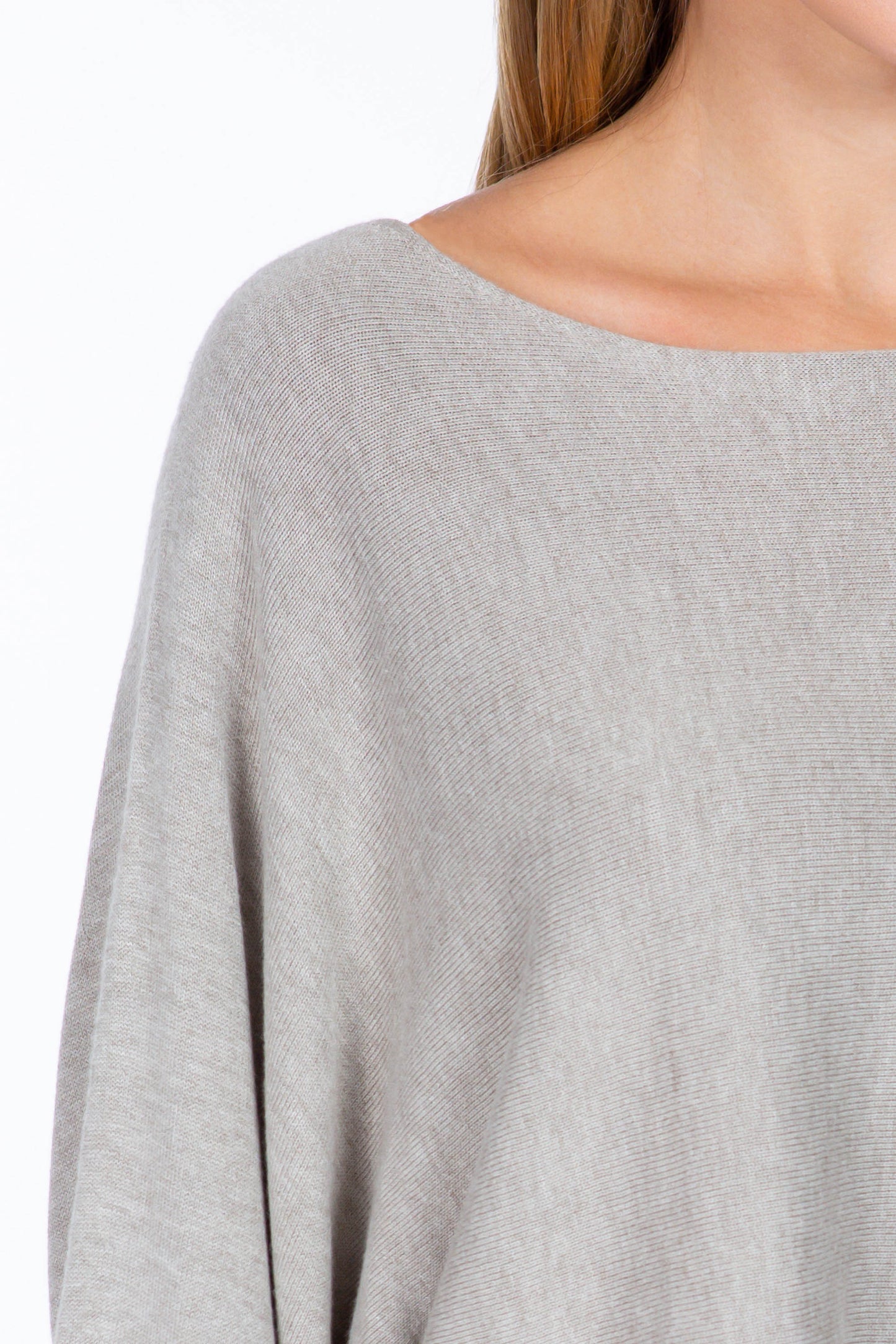 Sustainable Asymmetrical Crop Top Sweater