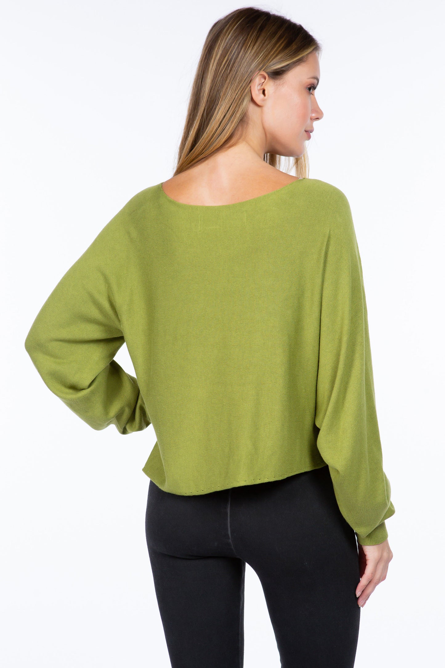 Sustainable Asymmetrical Crop Top Sweater