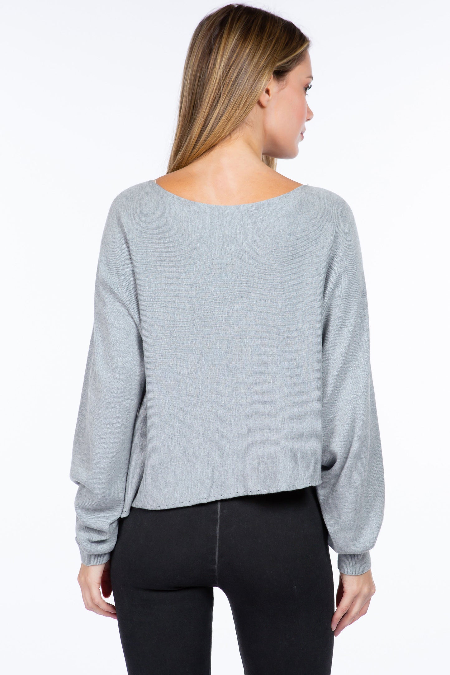 Sustainable Asymmetrical Crop Top Sweater