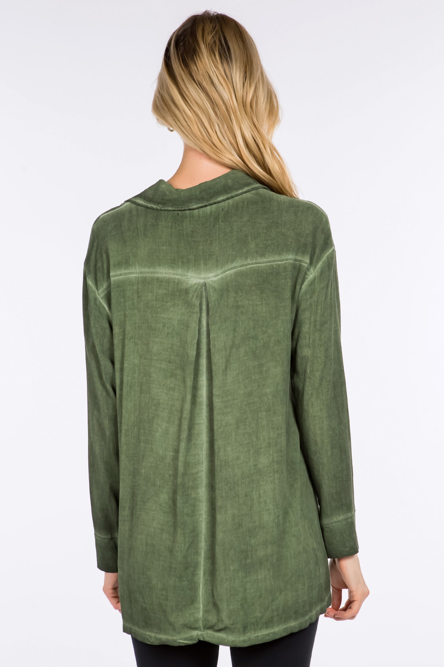 Inverted Pleat Collared Tunic