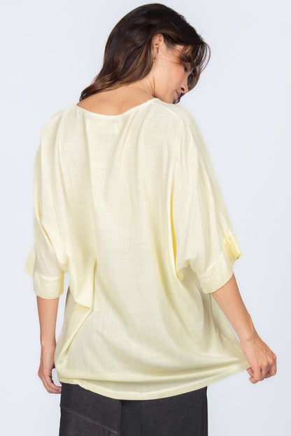 Drop-shoulder Loose-fit Top