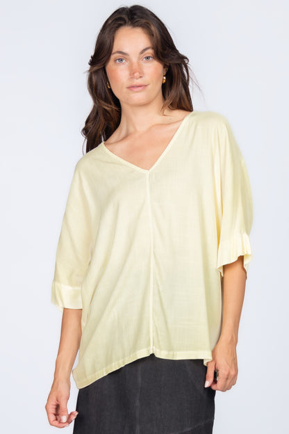 Drop-shoulder Loose-fit Top