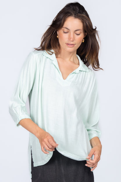 Shirred Shoulder Tunic