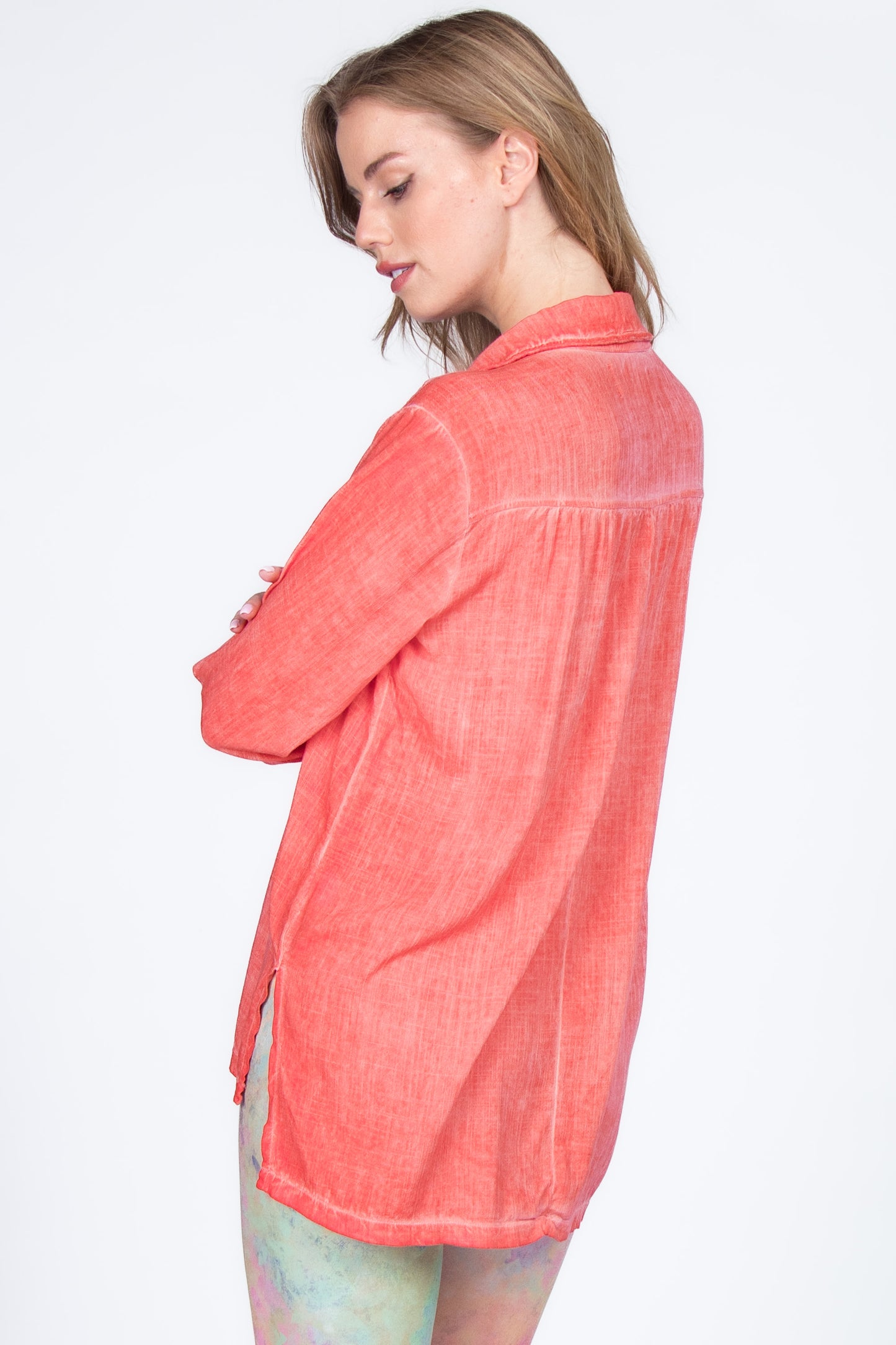 Shirred Shoulder Tunic