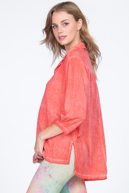 Shirred Shoulder Tunic