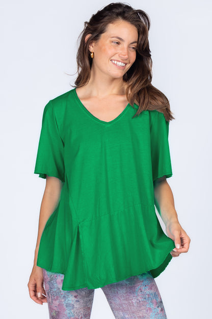 Split Peplum Tee