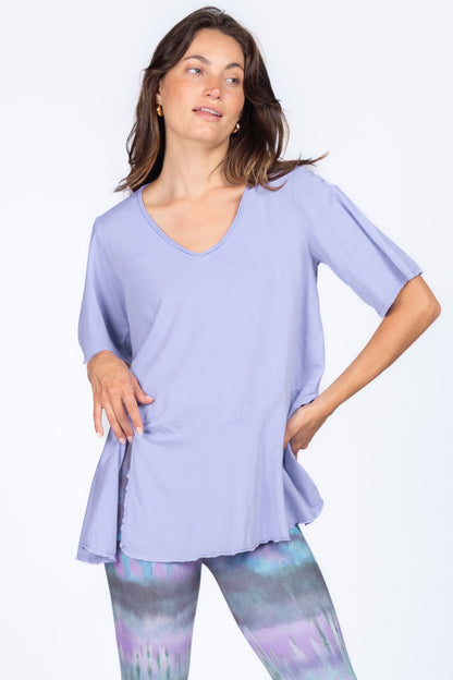 Split Peplum Tee