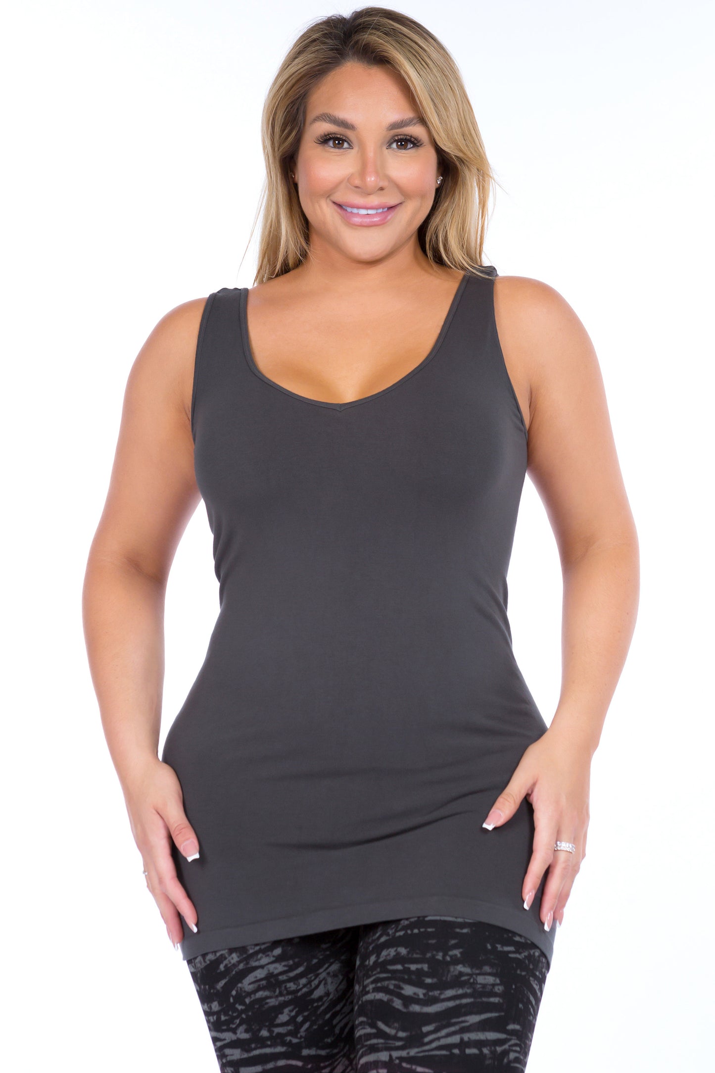 Reversible V-Scoop Neck Tank