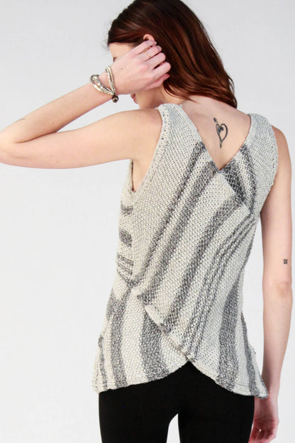 Stella Stripe Knit Wrap Top