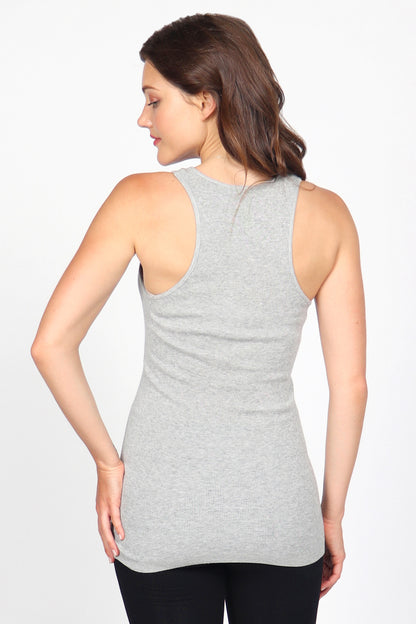 Cotton Rib Racerback Tank