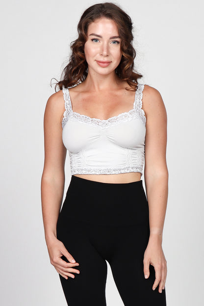 Seamless Laced Bralette Camisole